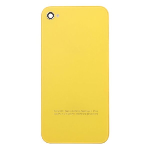3 in 1 for iPhone 4 (LCD Digitizer + Glass Back Cover + Controller Button) Kit (Yellow) - Image 5