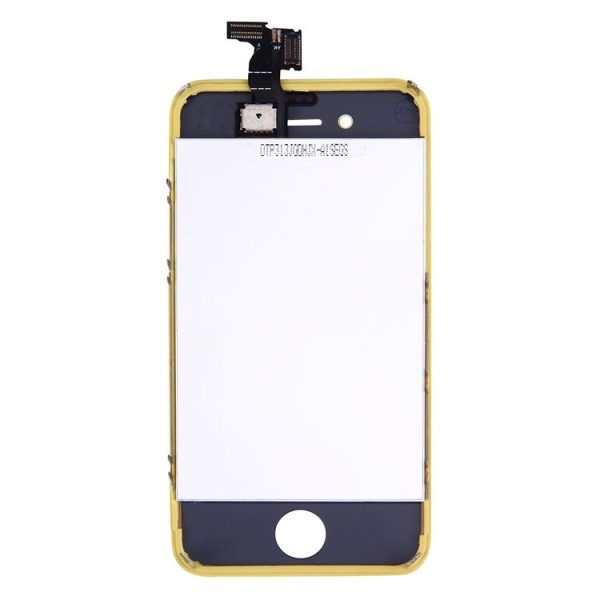 3 in 1 for iPhone 4S (Original LCD + Frame + Touch Pad) Digitizer Assembly (Yellow) - Image 3