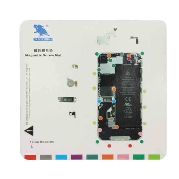 Magnetic Screws Mat for iPhone 4S, Size: 20cm x 19cm (White) - Image 2