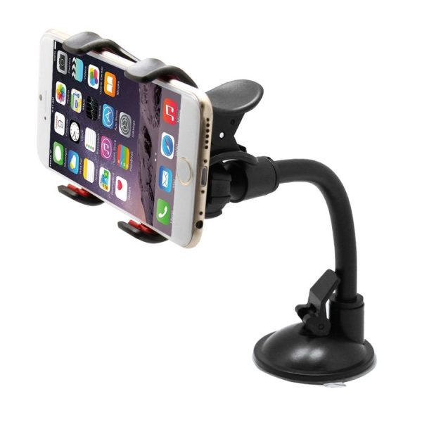 Universal 360 Degree Rotation Suction Cup Car Holder / Desktop Stand, Size Range: 3.5-8.3cm, For iPhone, Galaxy, Huawei, Xiaomi, Lenovo, Sony, LG, HTC and Other Smartphones, MP4, PDA, PSP, GPS (Black) - Image 6