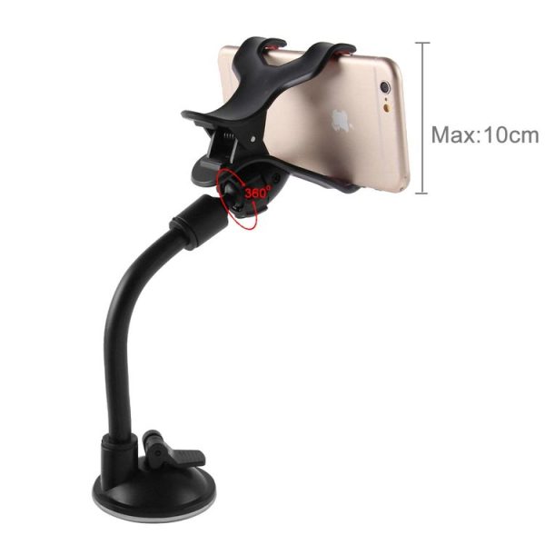 Universal 360 Degree Rotation Suction Cup Car Holder / Desktop Stand, Size Range: 3.5-8.3cm, For iPhone, Galaxy, Huawei, Xiaomi, Lenovo, Sony, LG, HTC and Other Smartphones, MP4, PDA, PSP, GPS (Black) - Image 7