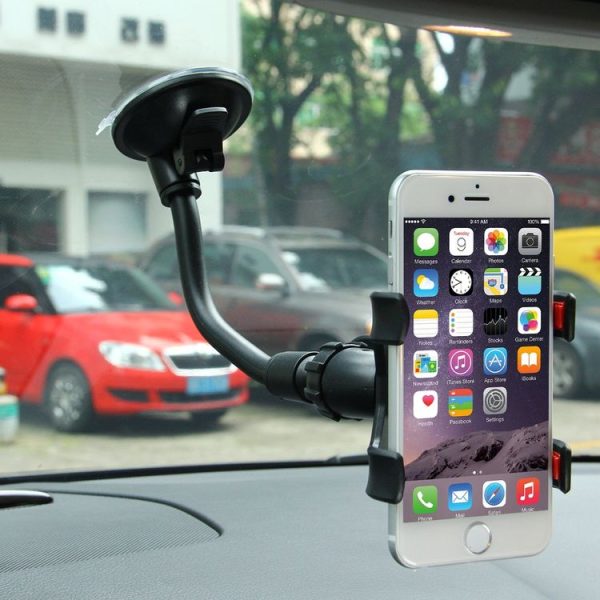 Universal 360 Degree Rotation Suction Cup Car Holder / Desktop Stand, Size Range: 3.5-8.3cm, For iPhone, Galaxy, Huawei, Xiaomi, Lenovo, Sony, LG, HTC and Other Smartphones, MP4, PDA, PSP, GPS (Black) - Image 9