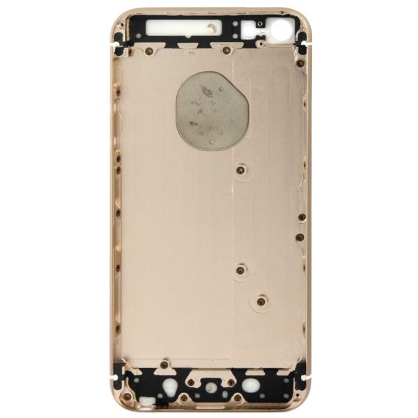 Full Assembly Metal Housing Cover with Appearance Imitation of iPhone 6 for iPhone 5, Including Back Cover & Outer Glass Lens & Card Tray & Volume Control Key & Power Button & Mute Switch Vibrator Key & Home Button (Gold) - Image 3