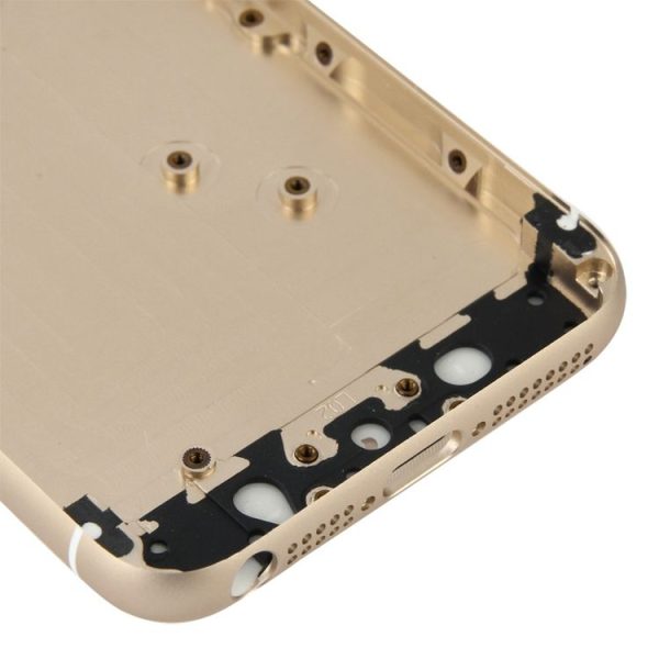 Full Assembly Metal Housing Cover with Appearance Imitation of iPhone 6 for iPhone 5, Including Back Cover & Outer Glass Lens & Card Tray & Volume Control Key & Power Button & Mute Switch Vibrator Key & Home Button (Gold) - Image 6