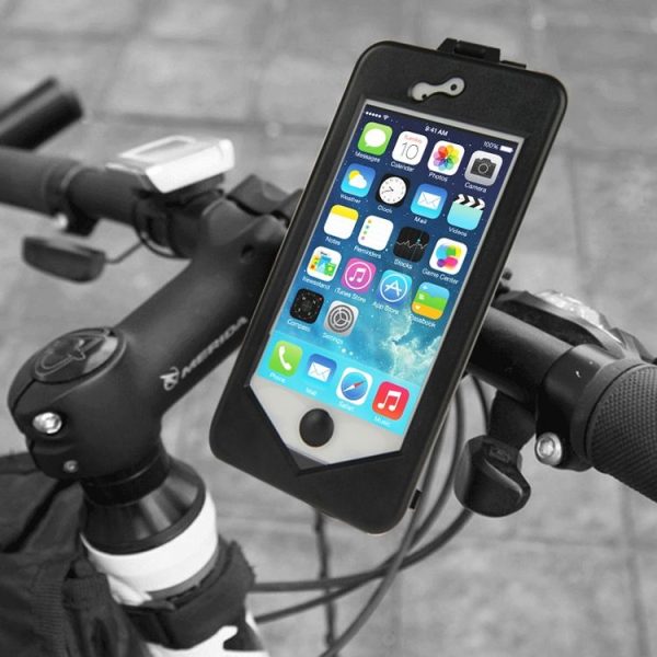 360 Degree Rotation 3 Layer (Plastic + Touch Panel Screen + Silicone Tray) Combination Bicycle Holder for iPhone 5 & 5S - Image 13