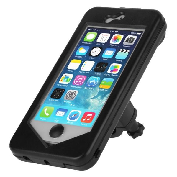 360 Degree Rotation 3 Layer (Plastic + Touch Panel Screen + Silicone Tray) Combination Bicycle Holder for iPhone 5 & 5S - Image 5