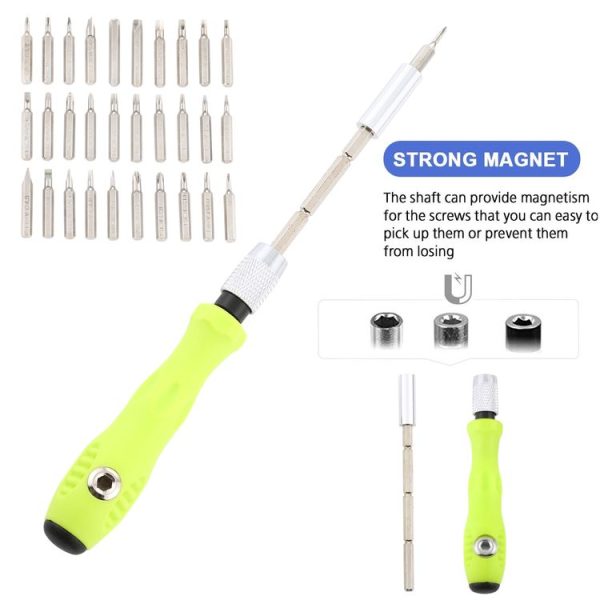 Aisilin 32 in 1 Multi-bits Interchangeable Screwdriver Repair Tool Set for iPhone 6 & 6S / iPhone 5 & 5S / Mobile Phone - Image 6