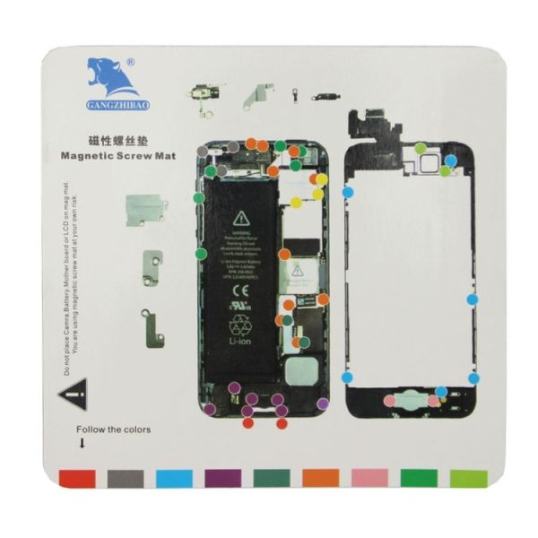 Magnetic Screws Mat for iPhone 5, Size: 20cm x 19cm (White) - Image 2