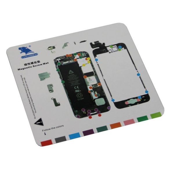 Magnetic Screws Mat for iPhone 5, Size: 20cm x 19cm (White) - Image 3