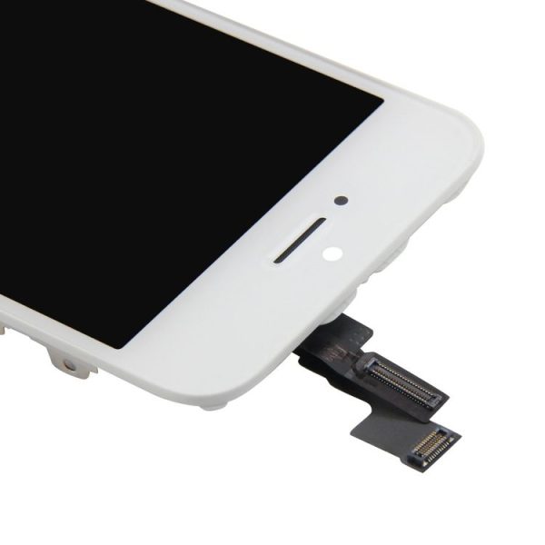 Digitizer Assembly (Original LCD + Frame + Touch Panel) for iPhone 5S (White) - Image 4