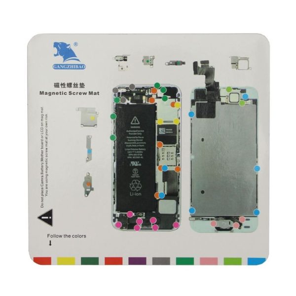Magnetic Screws Mat for iPhone 5S, Size: 20cm x 19cm (White) - Image 2