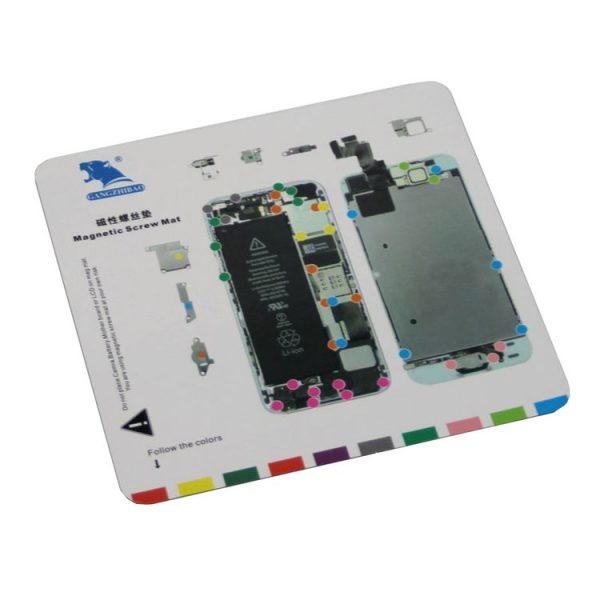Magnetic Screws Mat for iPhone 5S, Size: 20cm x 19cm (White) - Image 3