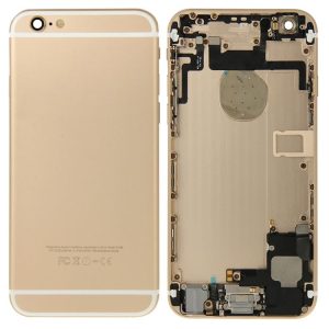 Full Housing Back Cover with Power Button & Volume Button Flex Cable & Charging Port Flex Cable & Speaker Ringer Buzzer for iPhone 6 (Gold)
