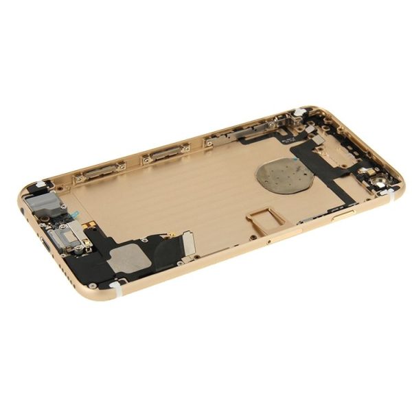 Full Housing Back Cover with Power Button & Volume Button Flex Cable & Charging Port Flex Cable & Speaker Ringer Buzzer for iPhone 6 (Gold) - Image 4