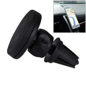Young Player Car Magnetic Air Vent Mount Clip Holder Dock, For iPhone, Galaxy, Sony, Lenovo, HTC, Huawei, and other Smartphones (Black)