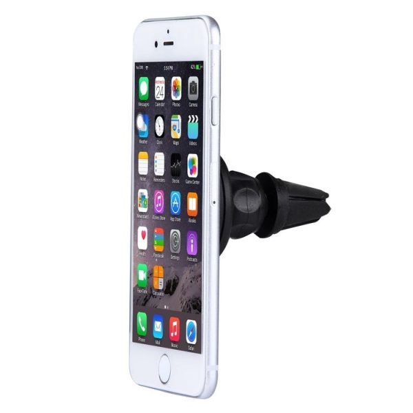 Young Player Car Magnetic Air Vent Mount Clip Holder Dock, For iPhone, Galaxy, Sony, Lenovo, HTC, Huawei, and other Smartphones (Black) - Image 5