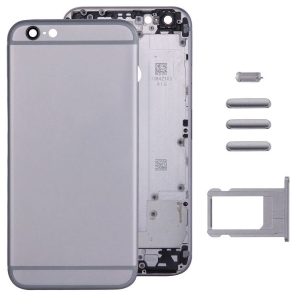 Full Assembly Housing Cover for iPhone 6 Plus, Including Back Cover & Card Tray & Volume Control Key & Power Button & Mute Switch Vibrator Key (Grey) - Image 2