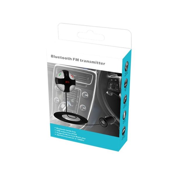 FM29B Bluetooth FM Transmitter Hands-free Car Kit, Car Charger, For iPhone, Galaxy, Sony, Lenovo, HTC, Huawei, and other Smartphones - Image 3
