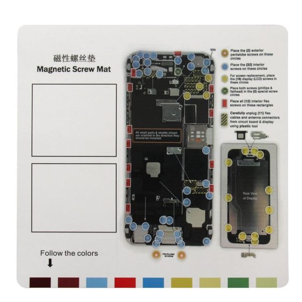 Magnetic Screws Mat for iPhone 6 Plus, Size: 26cm x 25cm - Image 2