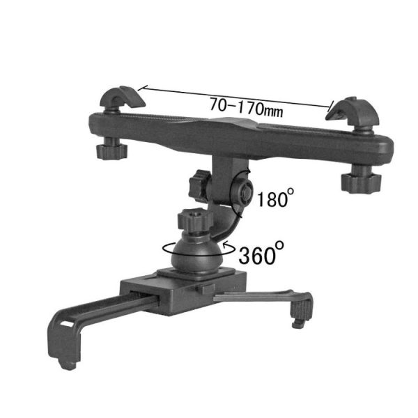 360 Degree Rotation Universal Car Mount Bracket Back Car Seat Holder, For iPad Air / New iPad / iPad 4 / iPad mini 1 / 2 / 3 / P3200 / T3100 / P5200 / 7-10 inch Tablet PC (Black) - Image 5