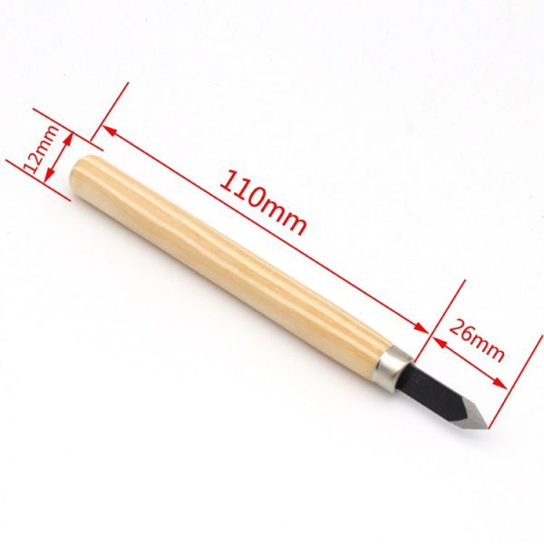 12 PCS / Set Assorted Wood Carving Tools Set with Stainless Steel Blade and Wood Handle - Image 3