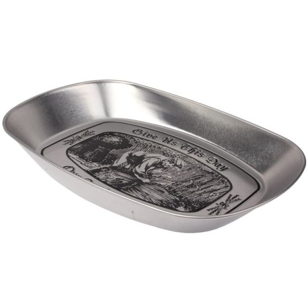 Stainless Steel Multi-purpose Tray Fruit Bowl Dessert Plate (Random Delivery) - Image 3