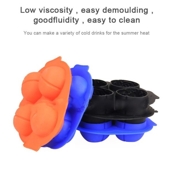 Silicone Brain Freeze Shaped Ice Cube Tray (Random Color Delivery) - Image 5