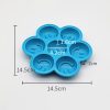 Smile Pattern Silicon Ice Cube Tray Ice Mold, Random Color Delivery - Image 3