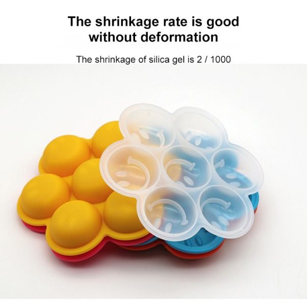 Smile Pattern Silicon Ice Cube Tray Ice Mold, Random Color Delivery - Image 8