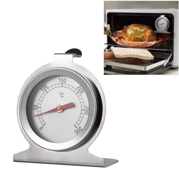Stainless Steel Oven Thermometer (0~300) (Silver)