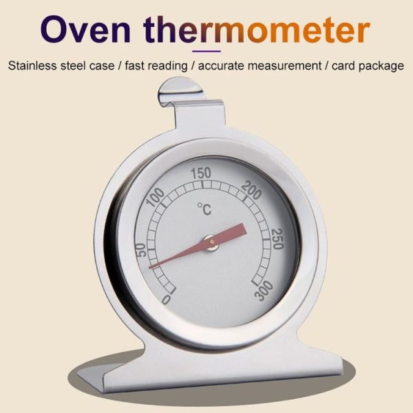 Stainless Steel Oven Thermometer (0~300) (Silver) - Image 5