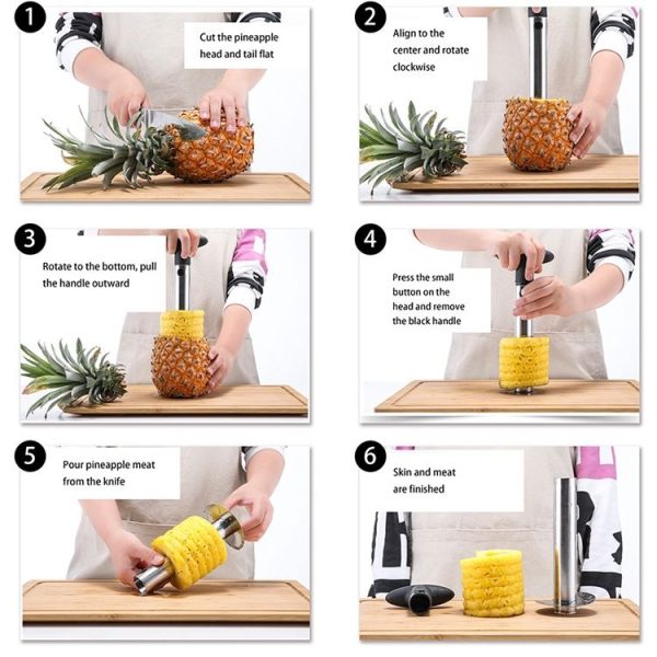 Pineapple Corer Slicer (Silver) - Image 5