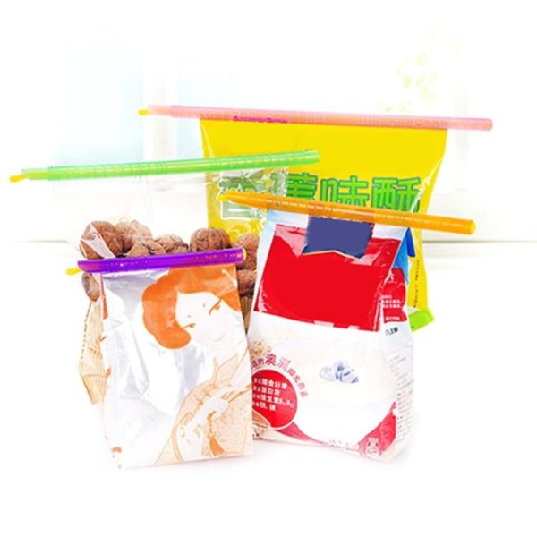 3 x Revolutionary Big Size Plastic Slide & Store Bag Sealer Keeping Fresh Bag Sealing Bar Rod Stick Strip - Image 3