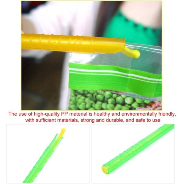 3 x Revolutionary Big Size Plastic Slide & Store Bag Sealer Keeping Fresh Bag Sealing Bar Rod Stick Strip - Image 4