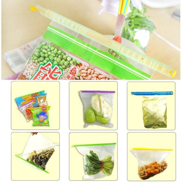3 x Revolutionary Big Size Plastic Slide & Store Bag Sealer Keeping Fresh Bag Sealing Bar Rod Stick Strip - Image 7