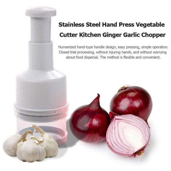 Stainless Steel Onion Cutting Instrument / Ginger Garlic Cutter, Size: 22x8x8cm, Random Color Delivery - Image 7