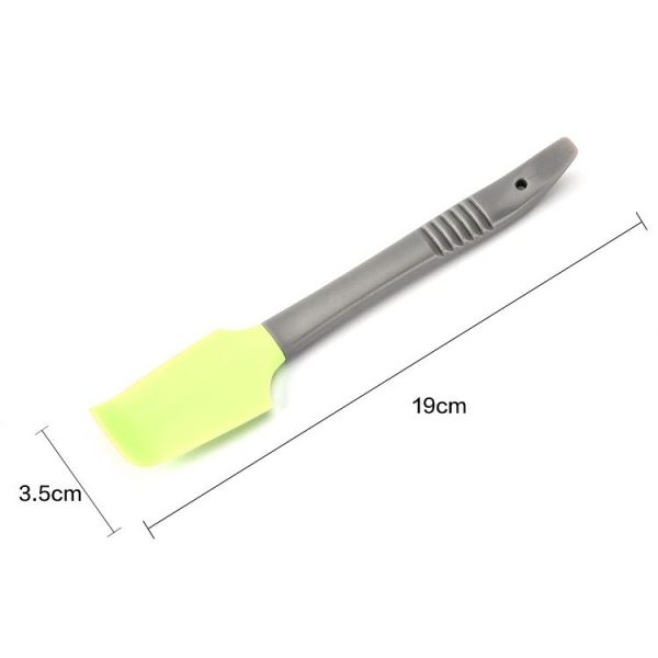 4 PCS Silicone Scraper Butter Spreader Knife Cake Smoother Cake Baking Tool (Green) - Image 2