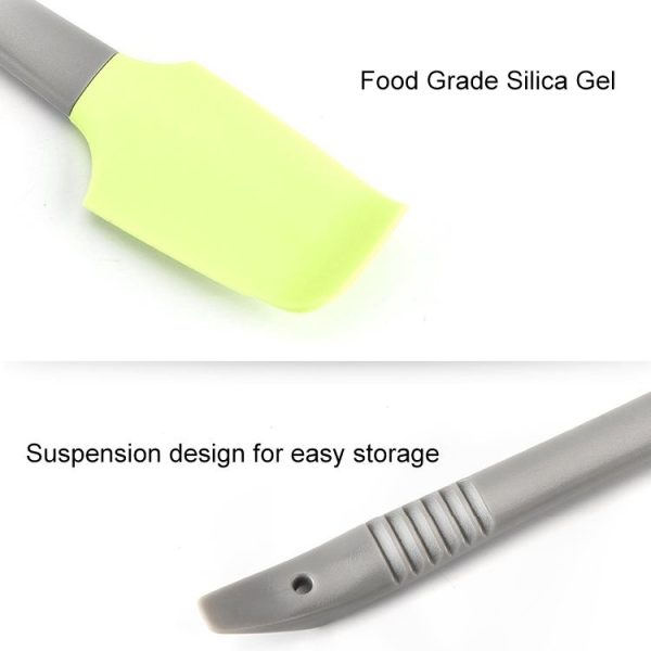 4 PCS Silicone Scraper Butter Spreader Knife Cake Smoother Cake Baking Tool (Green) - Image 4