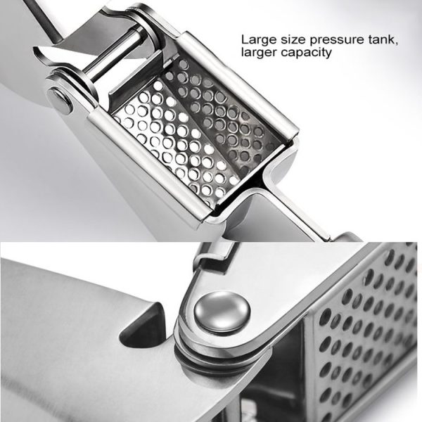 Food Grade 304 Stainless Steel Garlic Press Presser Crusher Slicer - Image 6