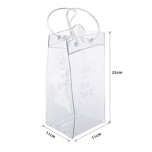 High Quality PVC Ice Bag for Wine (Transparent) - Image 2