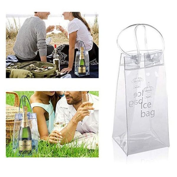 High Quality PVC Ice Bag for Wine (Transparent) - Image 4