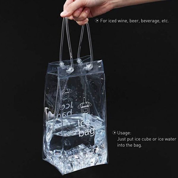 High Quality PVC Ice Bag for Wine (Transparent) - Image 6
