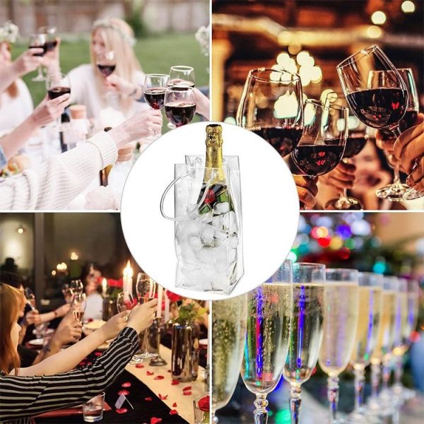 High Quality PVC Ice Bag for Wine (Transparent) - Image 7