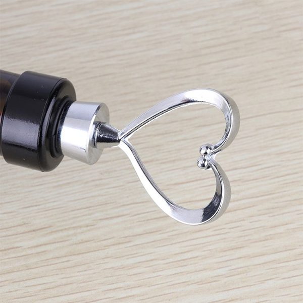 Creative Heart Design Wine Bottle Stopper (Silver) - Image 5