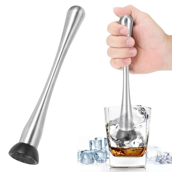 Stainless Steel Ice Pick Muddler (Silver)