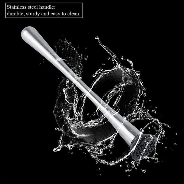 Stainless Steel Ice Pick Muddler (Silver) - Image 4