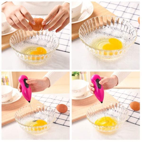 Portable Handheld Electric Beaters Whisk Egg / Milk Bar / Electric Mixer / Electric Frother Foamer Whisk, Random Color Delivery - Image 6