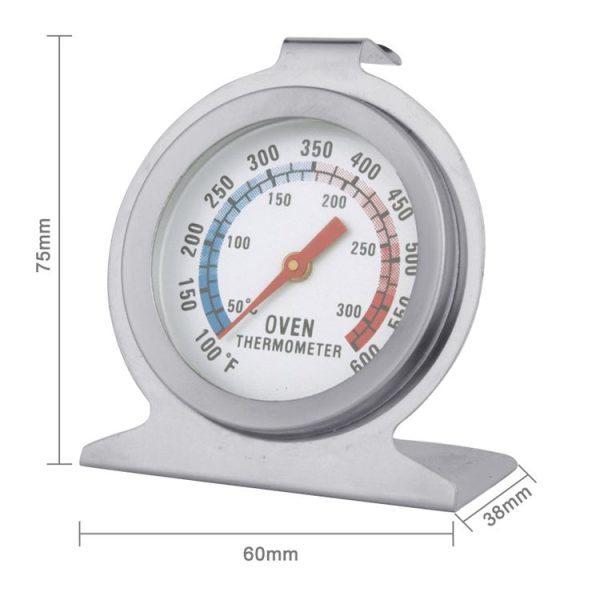 High Quality Stainless Steel Stand Up Oven Thermometer Gauge Gage (0-300 Degree Centigrade) (Silver) - Image 3