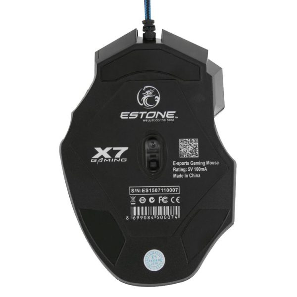 7 Buttons with Scroll Wheel 5000 DPI LED Wired Optical Gaming Mouse for Computer PC Laptop (Yellow) - Image 4