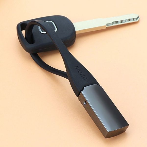 Fashionable High Quality Menu Titanium Key Chain Car Keychain Key Ring (Black) - Image 5